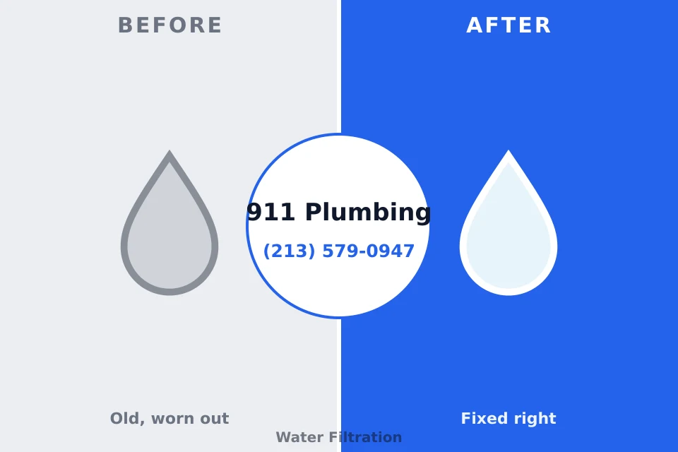 Before and after: plumbing repair Mount Gay-Shamrock, WV